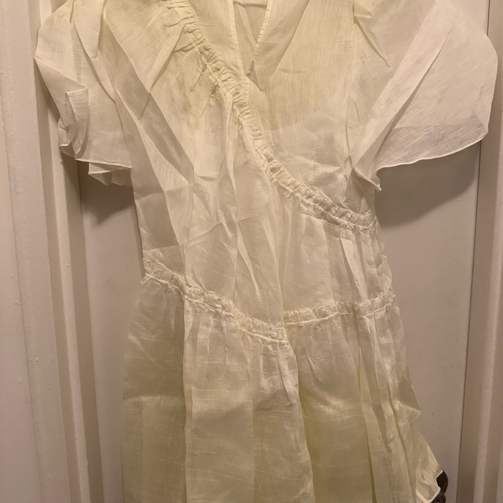 Sandro Charming Cream Dress